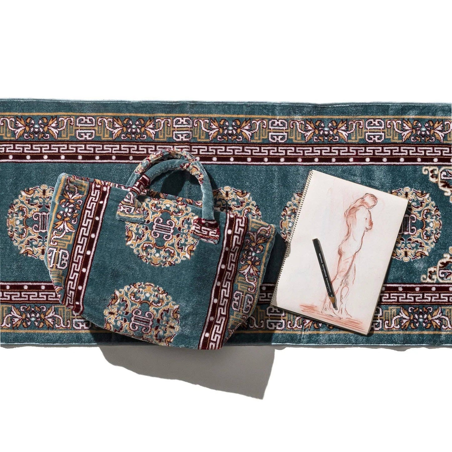 Puebco - Polyester Cotton Rug Fabric Bag Blue