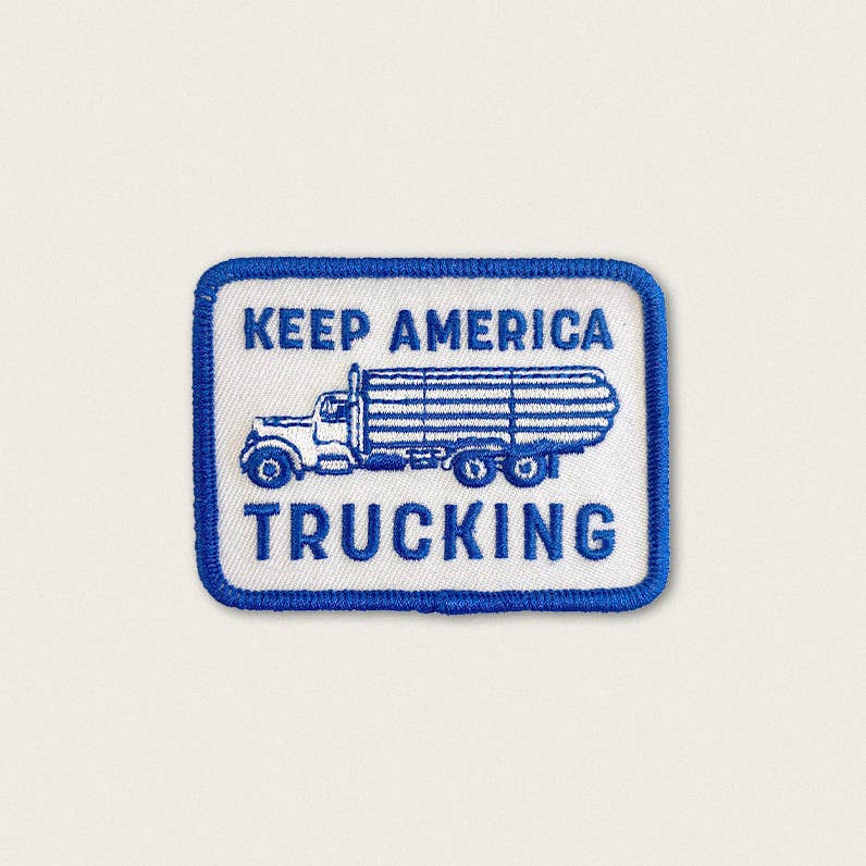 Union Made - Keep America Trucking - Iron on Patch