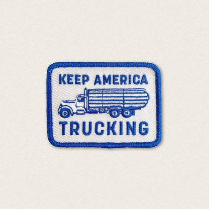Union Made - Keep America Trucking - Iron on Patch