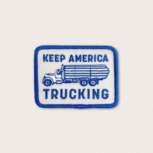Union Made - Keep America Trucking - Iron on Patch
