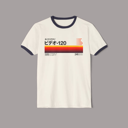 Retro Japanese VHS Tape 80's Ringer T-Shirt