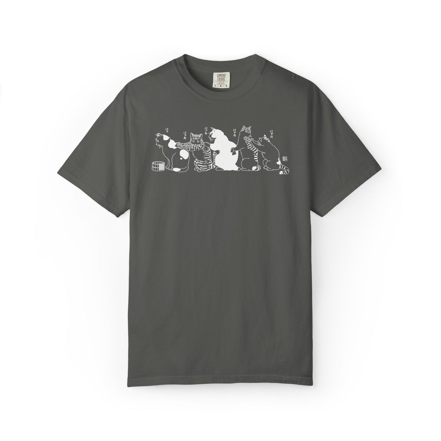 Japanese Vintage Bathing Cats Graphic Tee