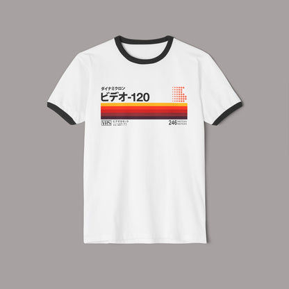 Retro Japanese VHS Tape 80's Ringer T-Shirt