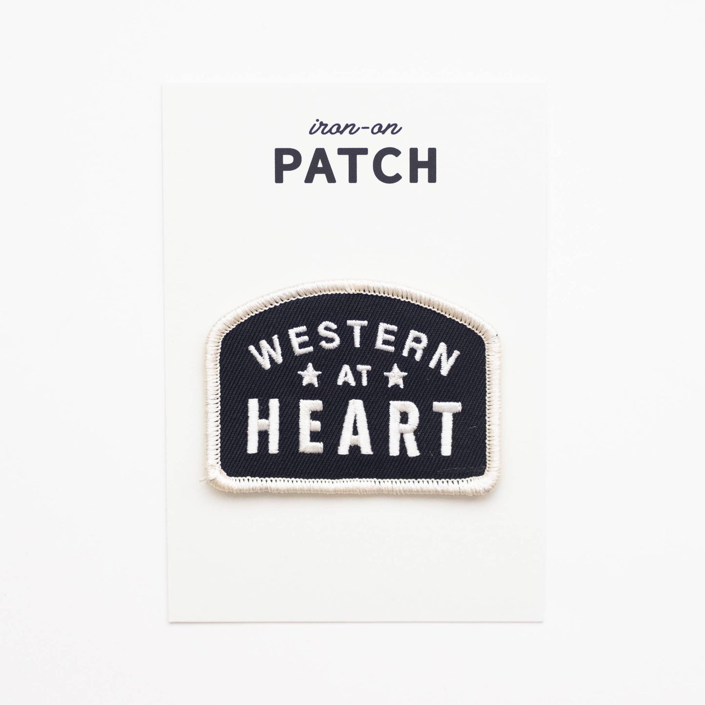 Union Made - Western at Heart Embroidered Iron on Patch