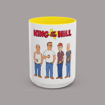 King of the Hill Characters Accent Coffee Mug – 15oz Cartoon TV Show Gift