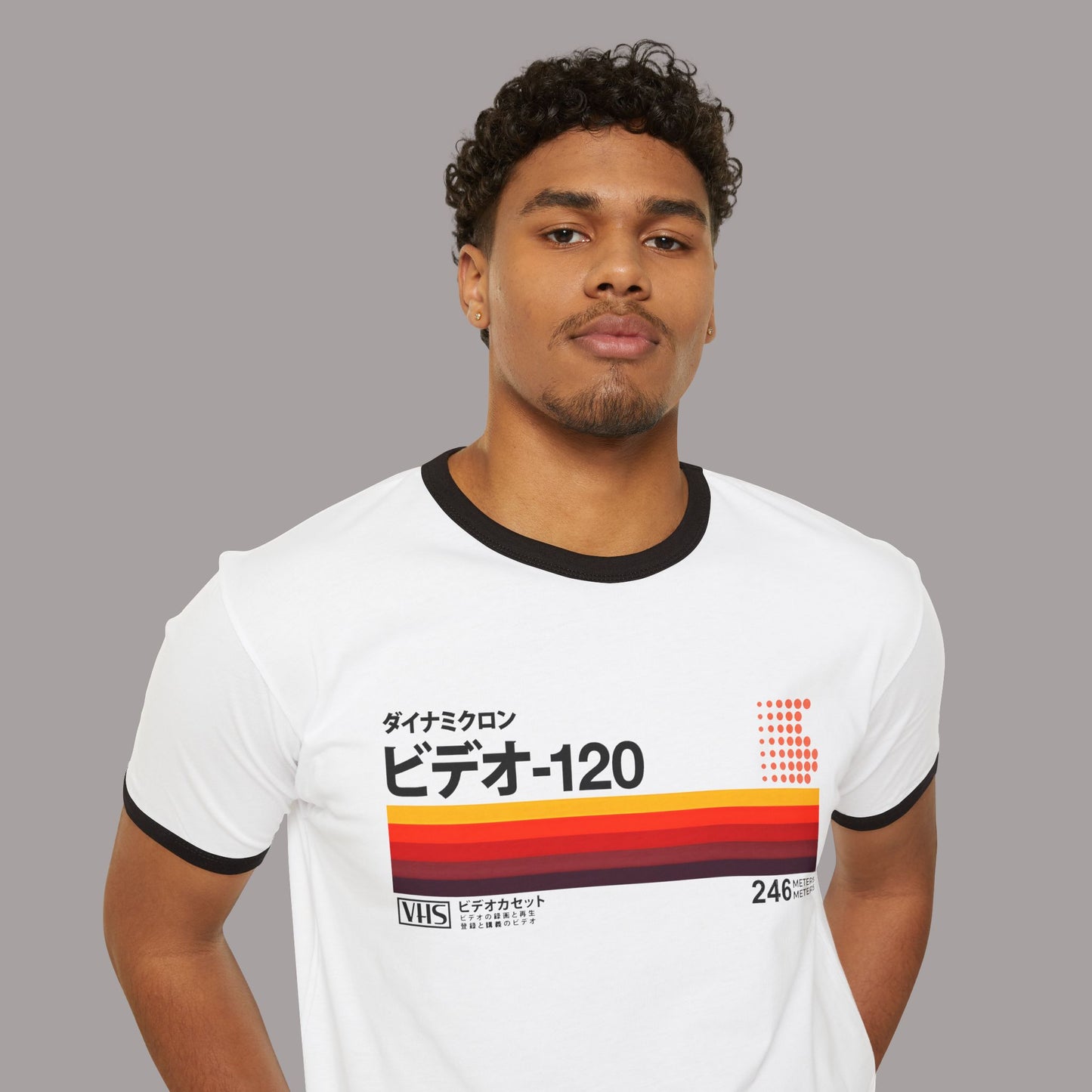 Retro Japanese VHS Tape 80's Ringer T-Shirt