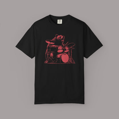 Drumming Bear Graphic T-Shirt