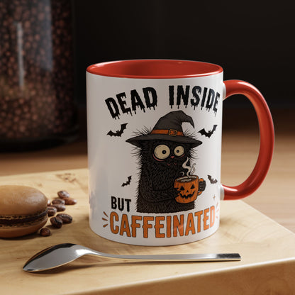 Dead Inside But Caffeinated Halloween Coffee Mug