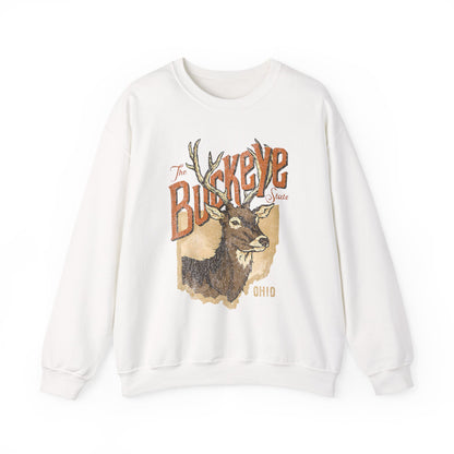 Buckeye State Ohio Crewneck Sweatshirt | Vintage Style Apparel