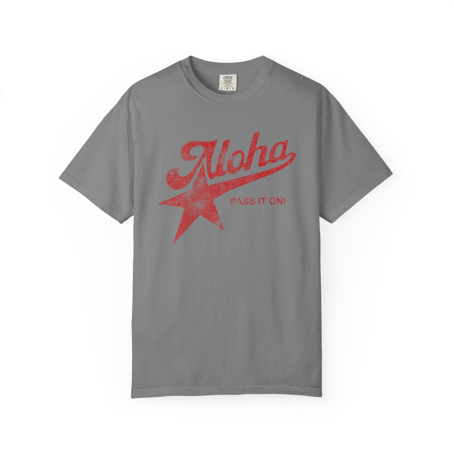 Aloha Star Tee . "Aloha, Pass It On!" Vintage Graphic T-Shirt