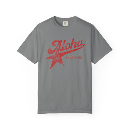 Aloha Star Tee . "Aloha, Pass It On!" Vintage Graphic T-Shirt