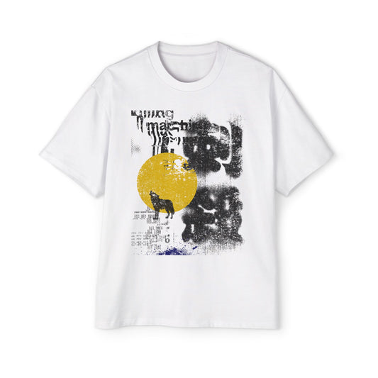 Contemporary Design Oversized Heavy Weight Graphic Tee