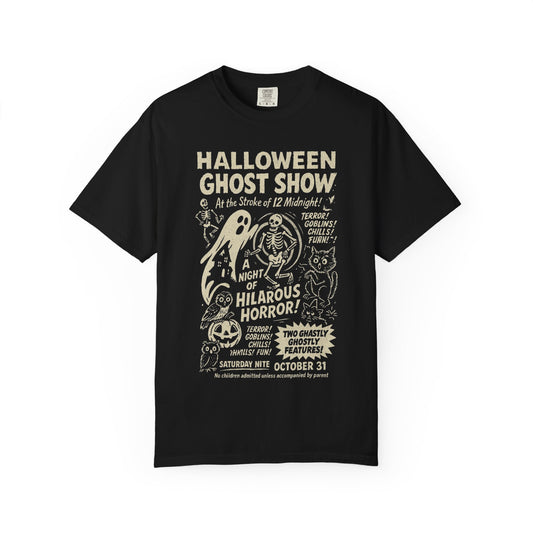 Halloween Ghost Show Unisex Vintage T-Shirt
