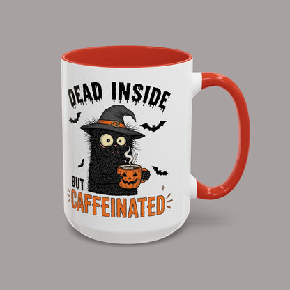 Dead Inside But Caffeinated Halloween Coffee Mug