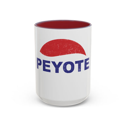 Peyote Parody Coffee Mug – Retro Distressed Graphic 11/15oz