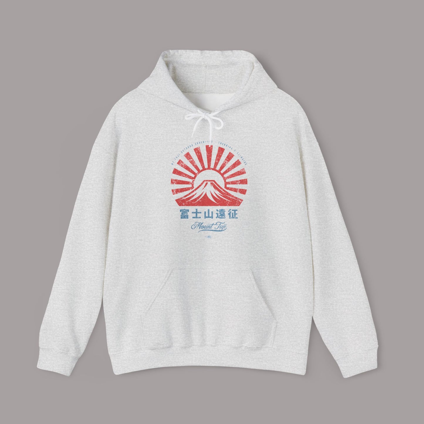 Mt. Fuji Hiking Japanese Vintage Style Hoodie