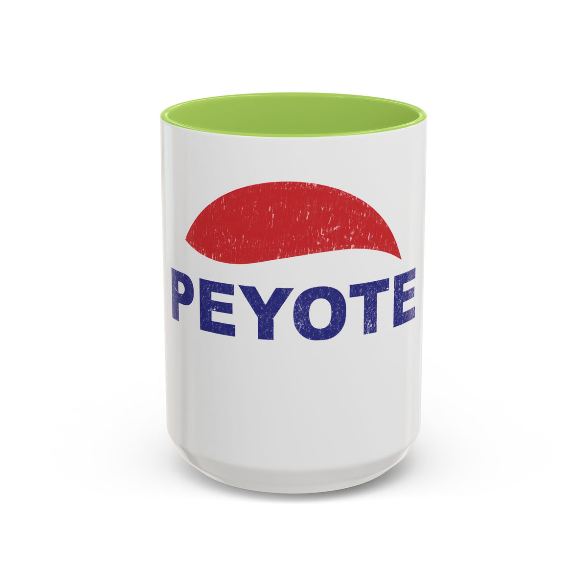 Peyote Parody Coffee Mug – Retro Distressed Graphic 11/15oz