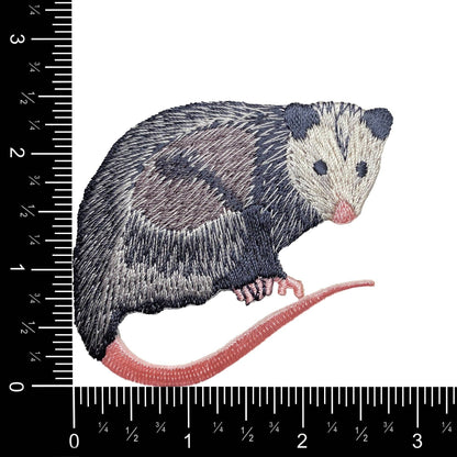 Wholesale Applique - Opossum - North American Marsupial - Embroidered Iron on Patch