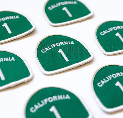 Union Made - Califonria Pacific Coast Highway 1 Embroidered Iron on Patch