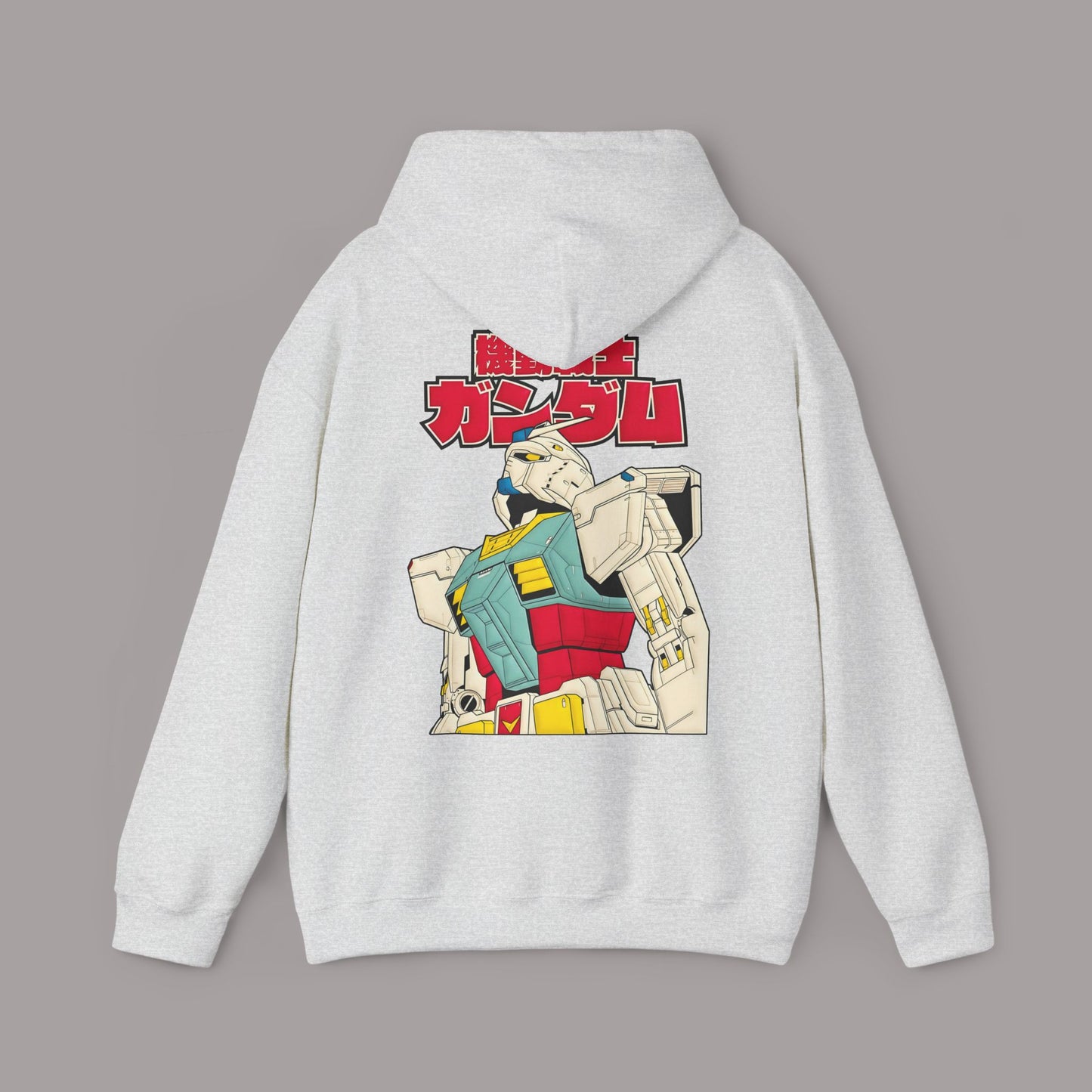 Gundam Vintage Mecha Hoodie — Retro Japanese Robot Graphic Sweatshirt