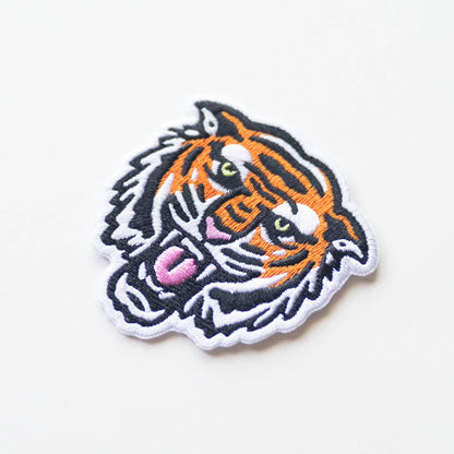Union Made - Bengal Tiger Face Embroidered Iron on Patch