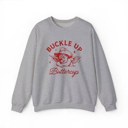Buckle Up Buttercup Retro Unisex Sweatshirt