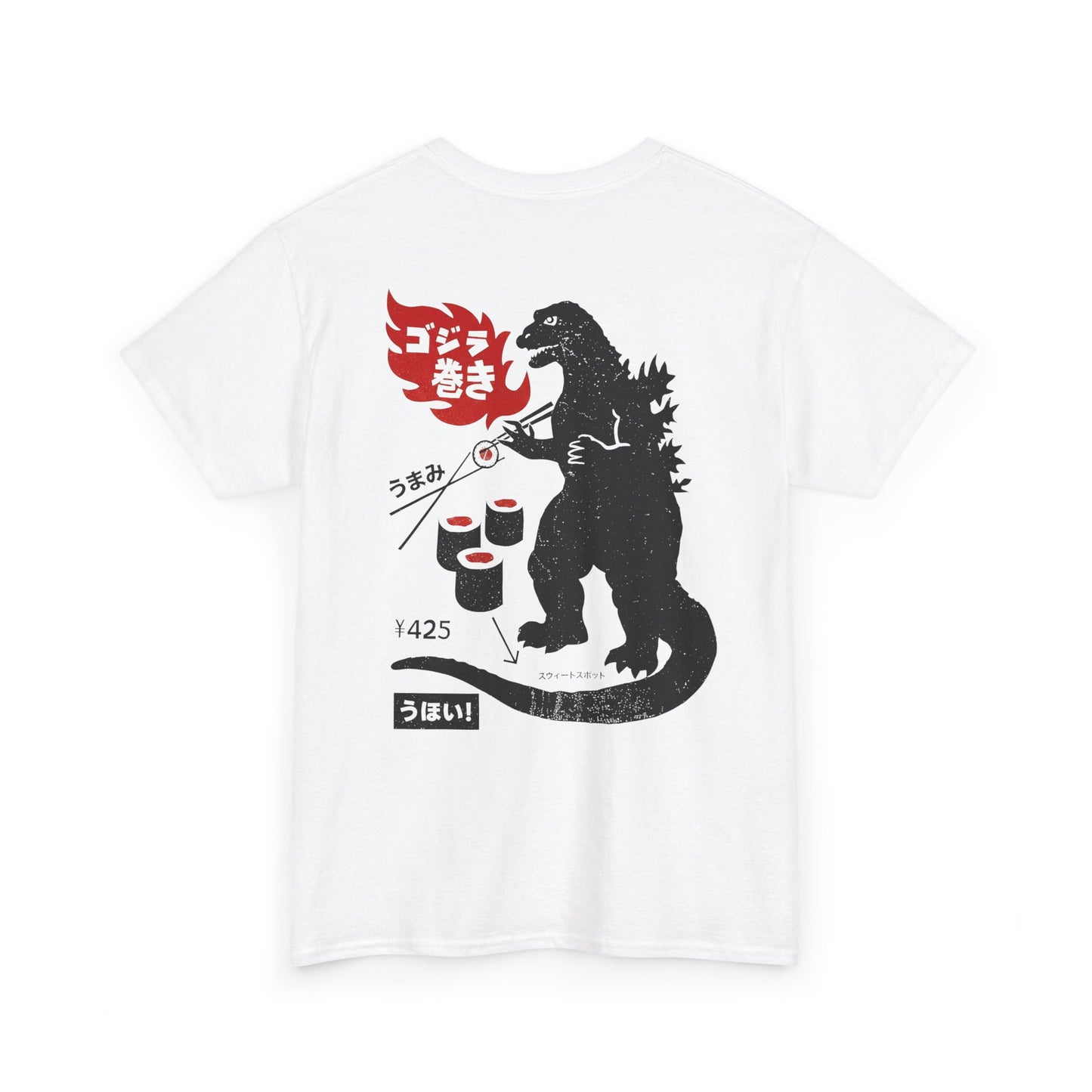 Vintage Sushi Ad T‑Shirt — Retro Japanese Monster Sushi Graphic Tee