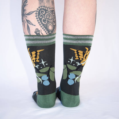 FootClothes LLC - Fanciful Fairies Crew Socks
