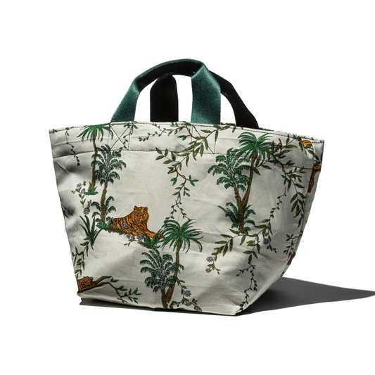 Puebco - Vintage Tent Fabric with Printed Pattern Bag