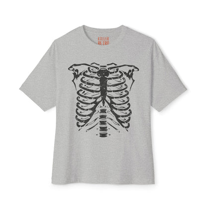 Skeleton Ribcage Oversized Graphic T-Shirt