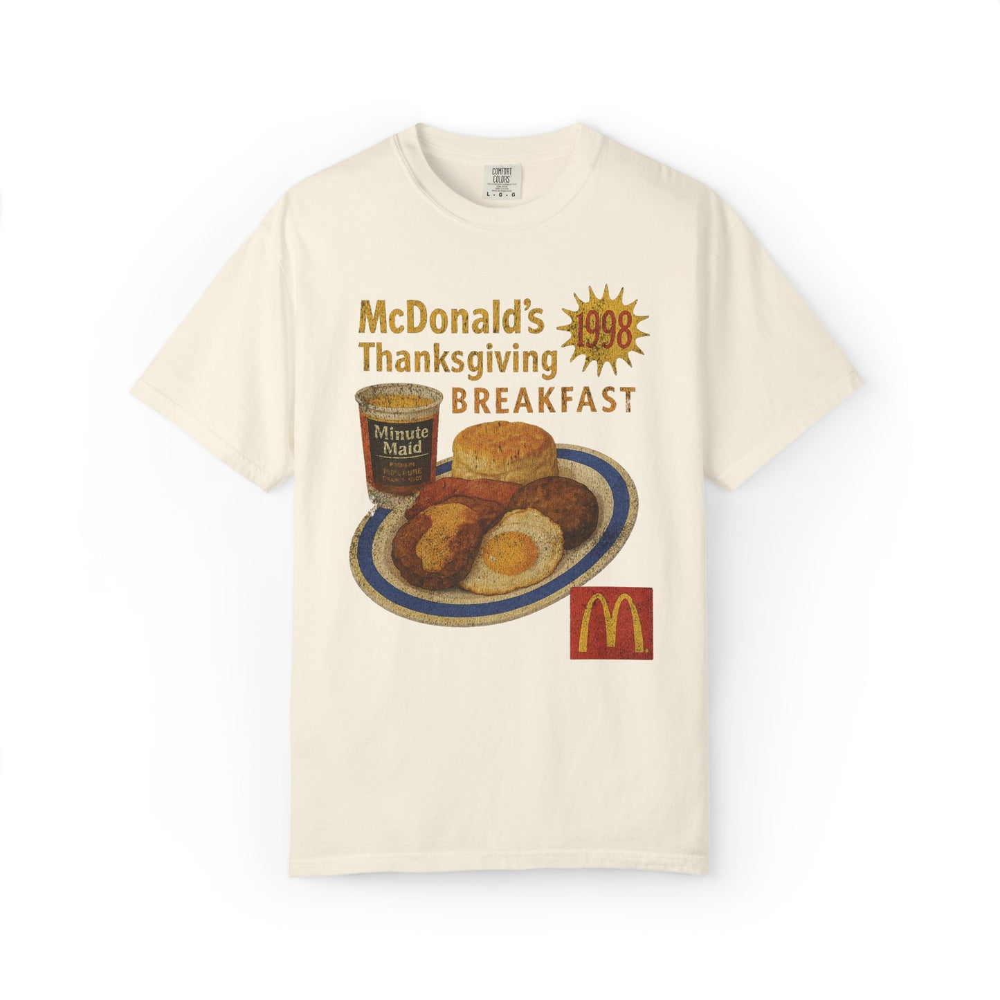 Vintage 1998 Mc Donals Thanksgiving Breakfast T-Shirt