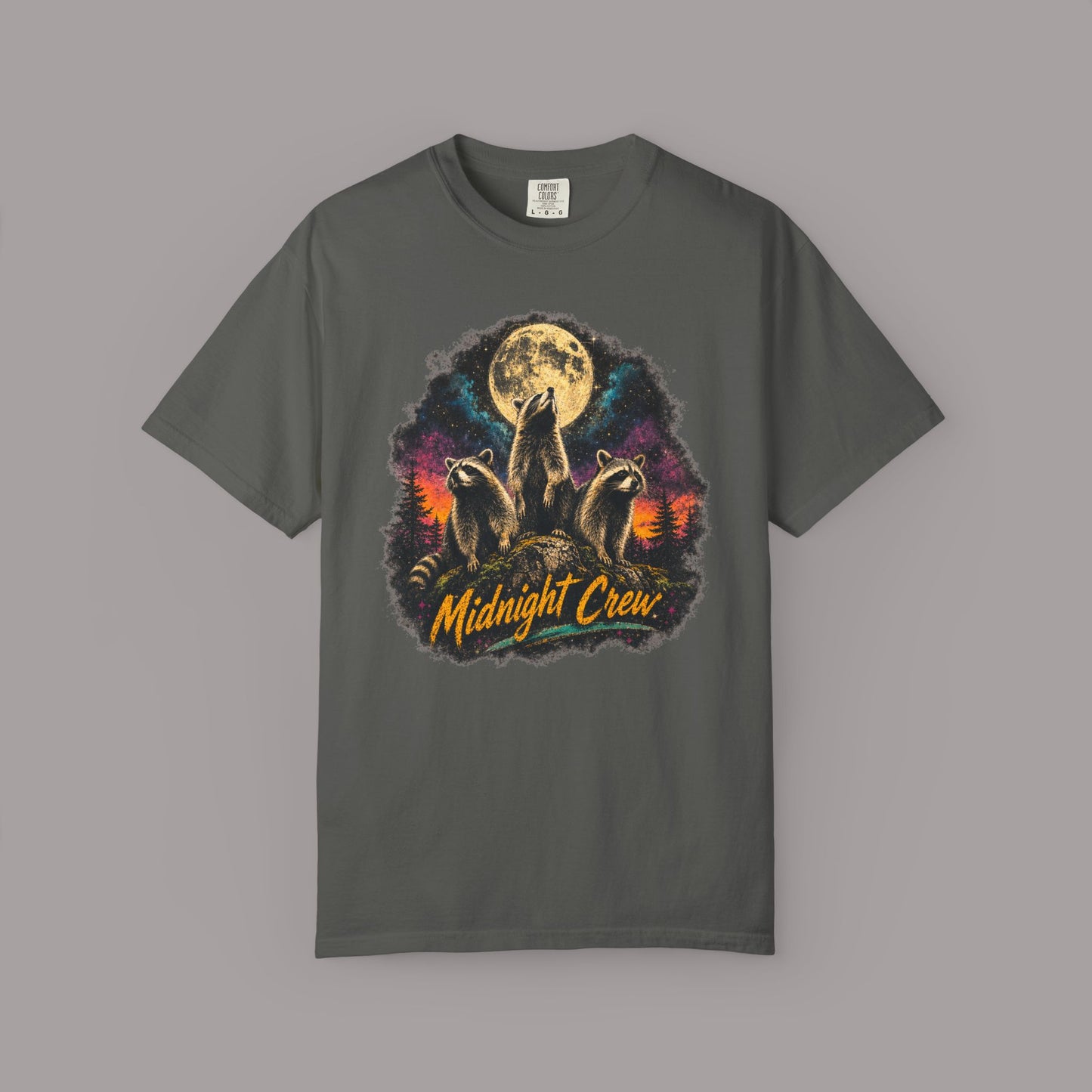 Retro Midnight Crew Raccoon T-shirt