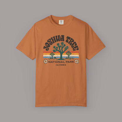Joshua Tree National Park Graphic T-shirt | Retro Desert Sunset Design