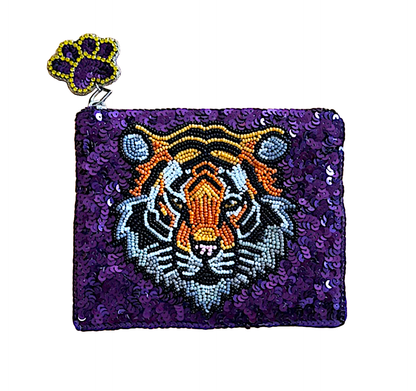 Lily Posh - Tiger Football Game Day Coin Purse LSU Go Tigers