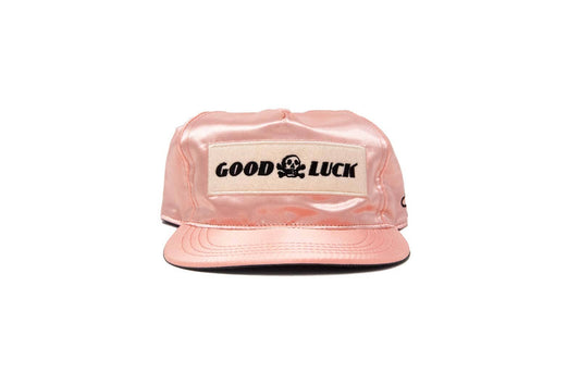 Good Luck Satin Snapback - Peach