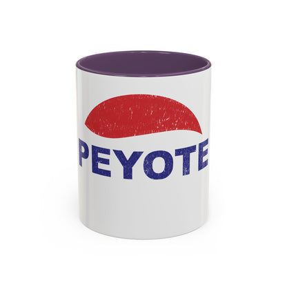 Peyote Parody Coffee Mug – Retro Distressed Graphic 11/15oz