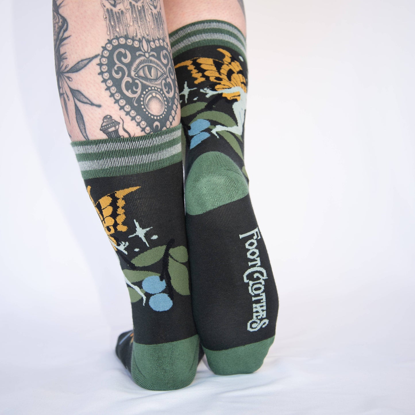 FootClothes LLC - Fanciful Fairies Crew Socks