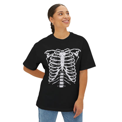Skeleton Ribcage Oversized Graphic T-Shirt