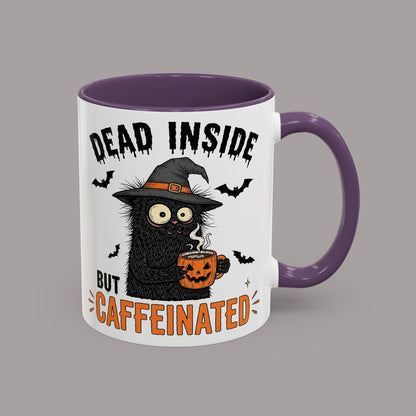 Dead Inside But Caffeinated Halloween Coffee Mug