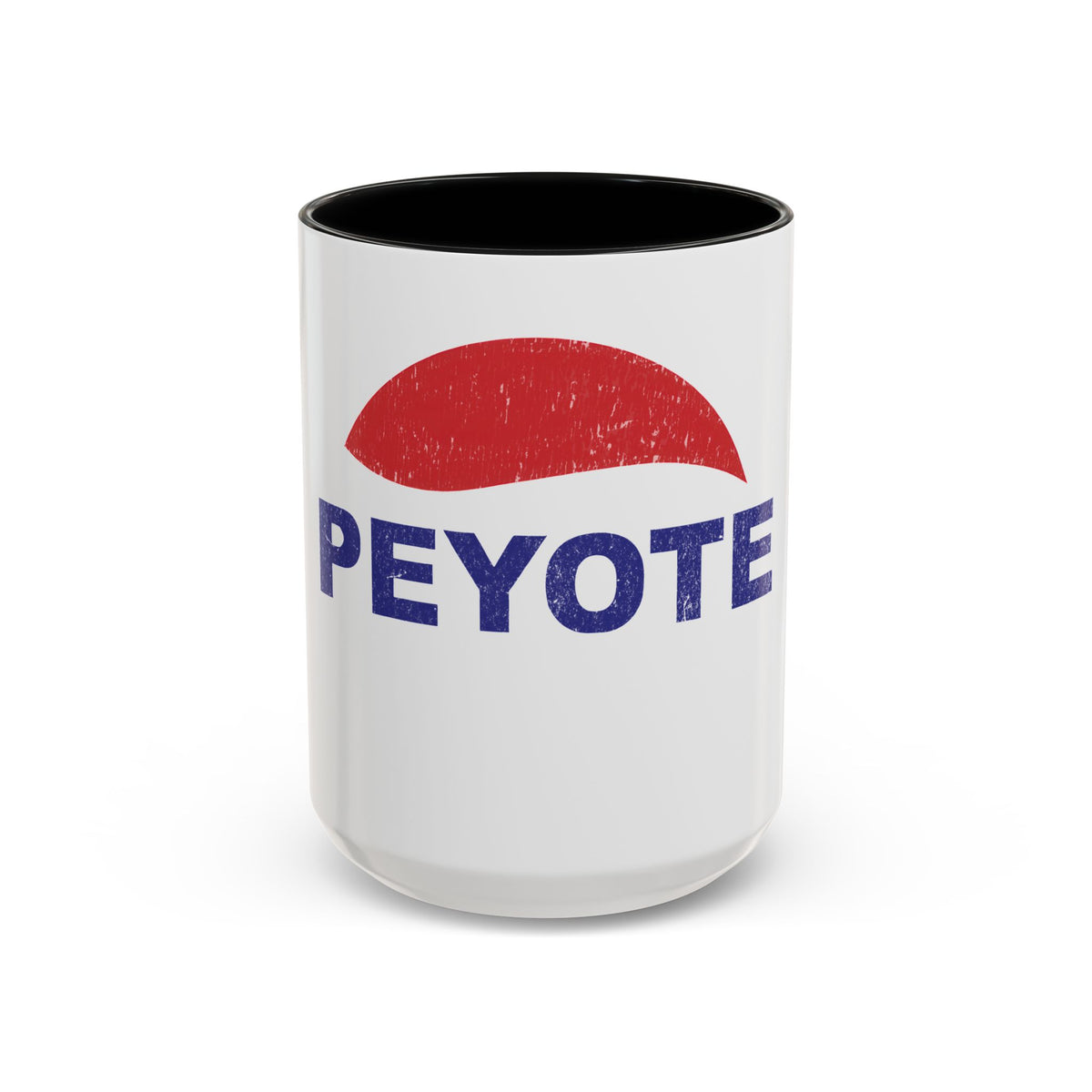 Peyote Parody Coffee Mug – Retro Distressed Graphic 11/15oz