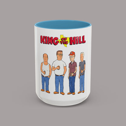 King of the Hill Characters Accent Coffee Mug – 15oz Cartoon TV Show Gift