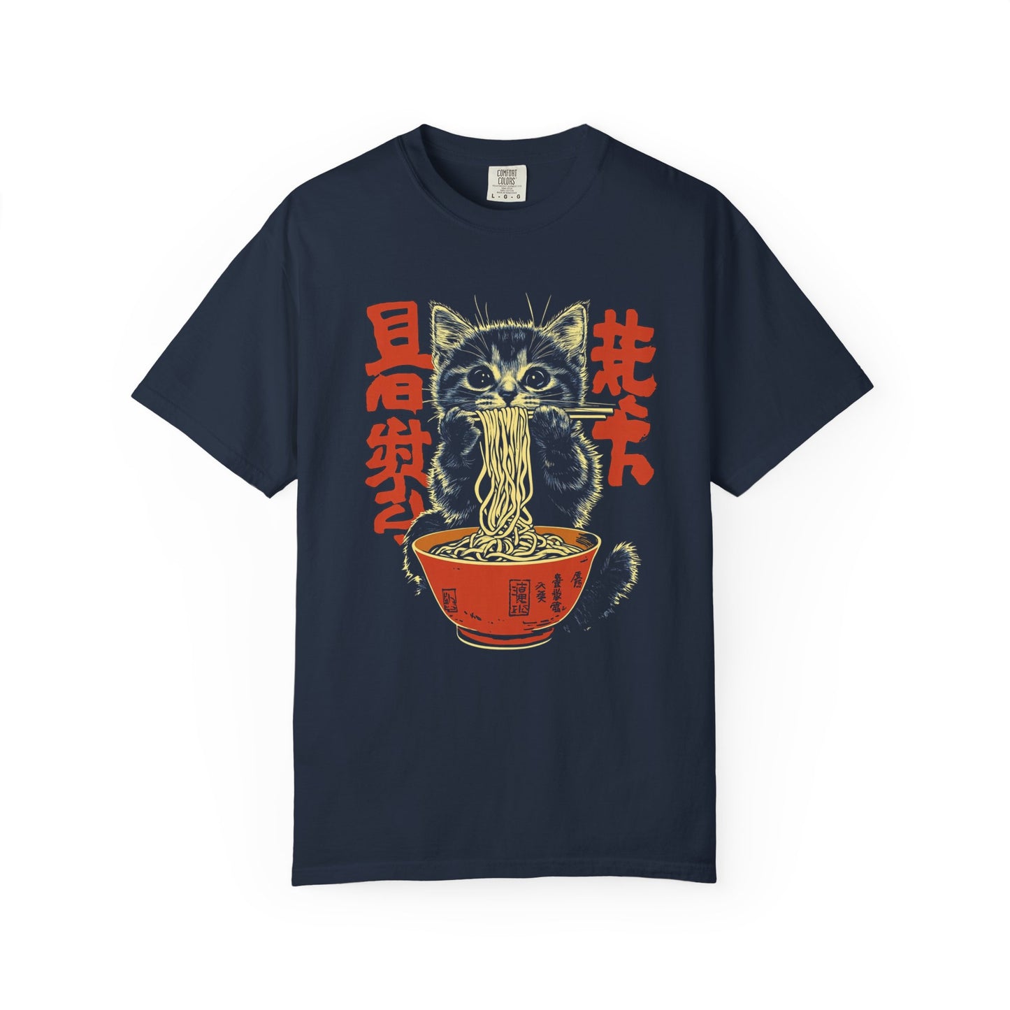 Cute Cat Noodle T-Shirt | Fun Graphic Tee for Cat Lovers