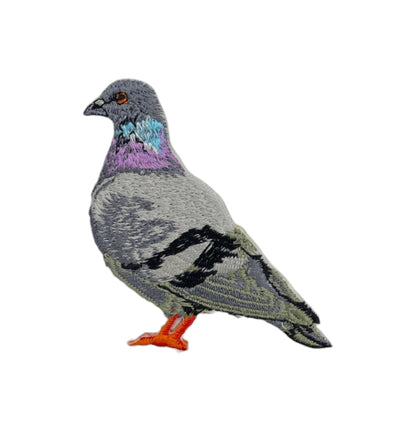 Wholesale Applique - Rock Dove Pigeon, Birds, Iron on Patch