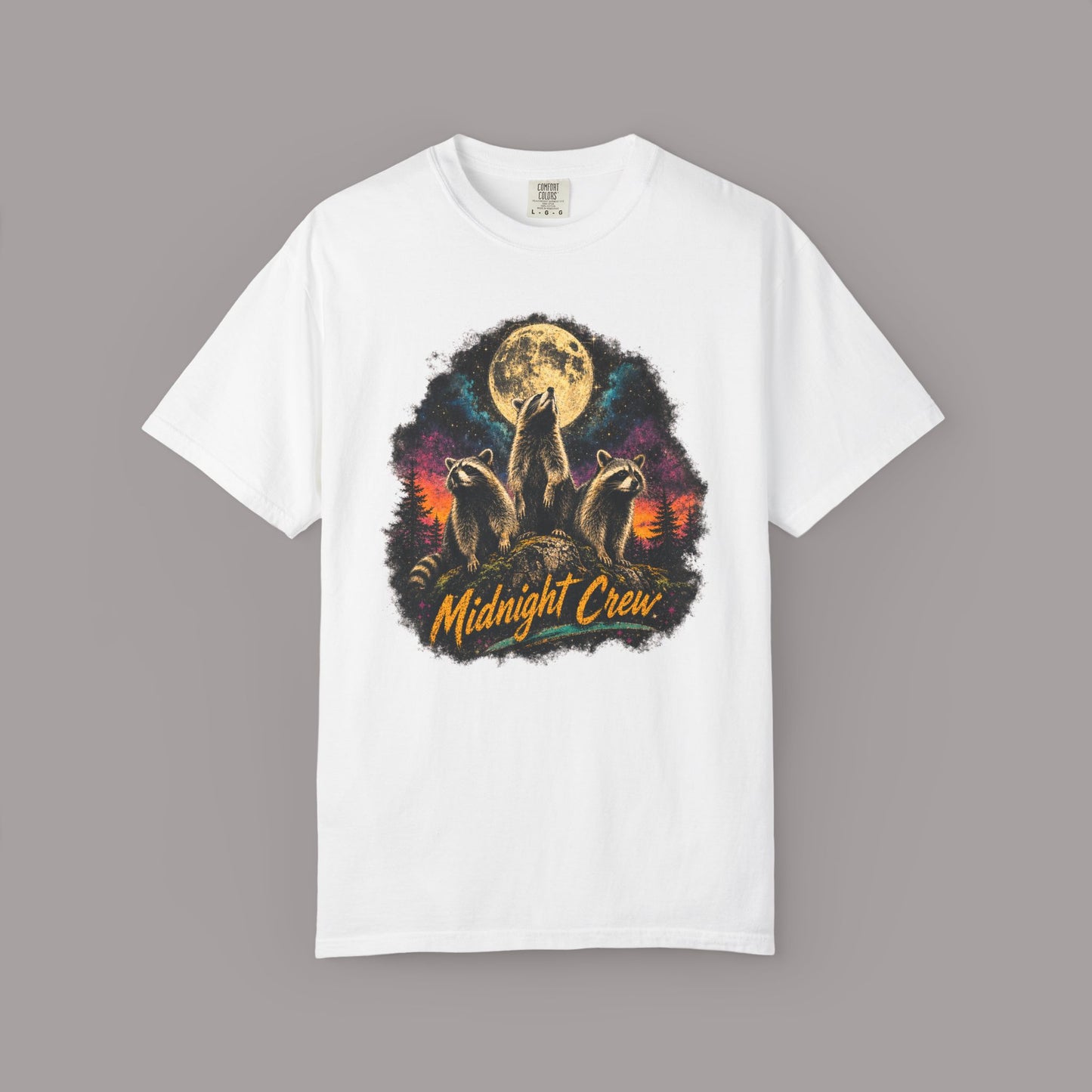 Retro Midnight Crew Raccoon T-shirt