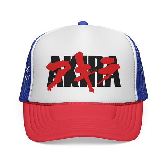 Vintage-Inspired Akira Manga Anime Trucker Cap - Retro Street Style Hat