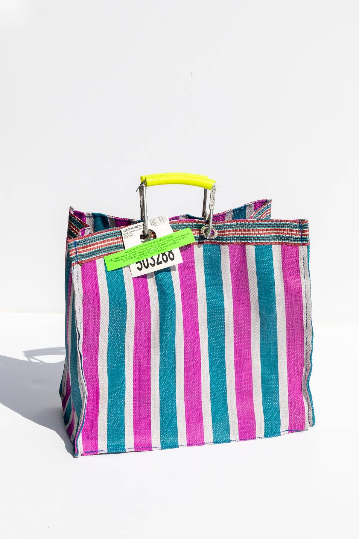Puebco - RECYCLED PLASTIC STRIPE BAG - Square