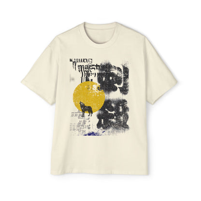Contemporary Design Oversized Heavy Weight Graphic Tee