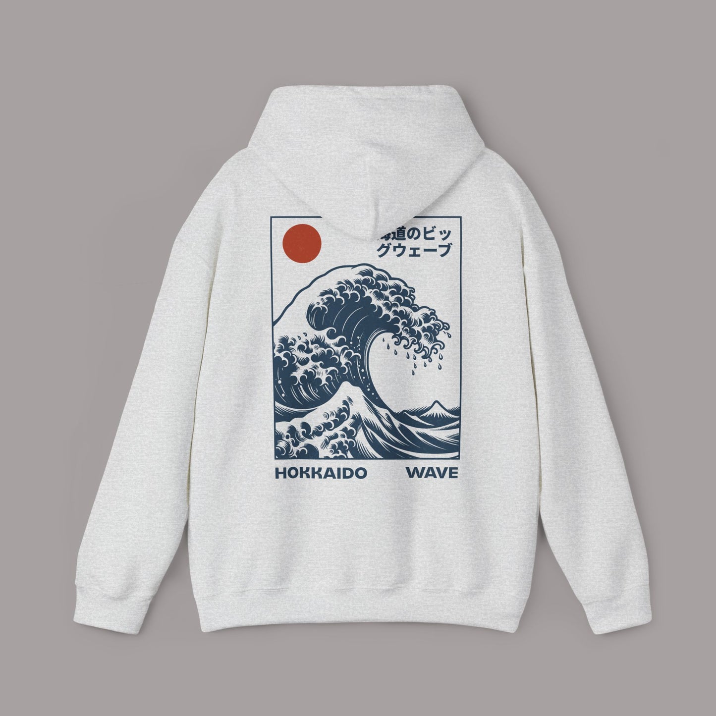 Hokkaido Wave Retro Japanese Hoodie