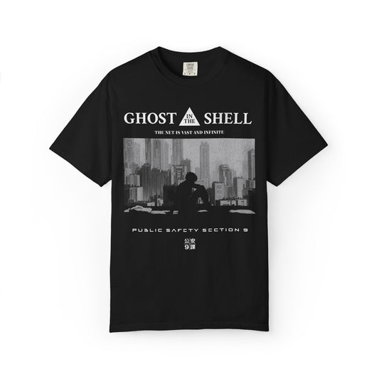 Ghost in The Shell Retro Anime Tee. Vintage Section 9 T-shirt.