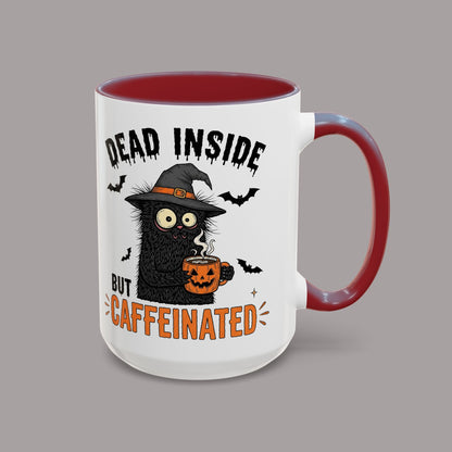 Dead Inside But Caffeinated Halloween Coffee Mug